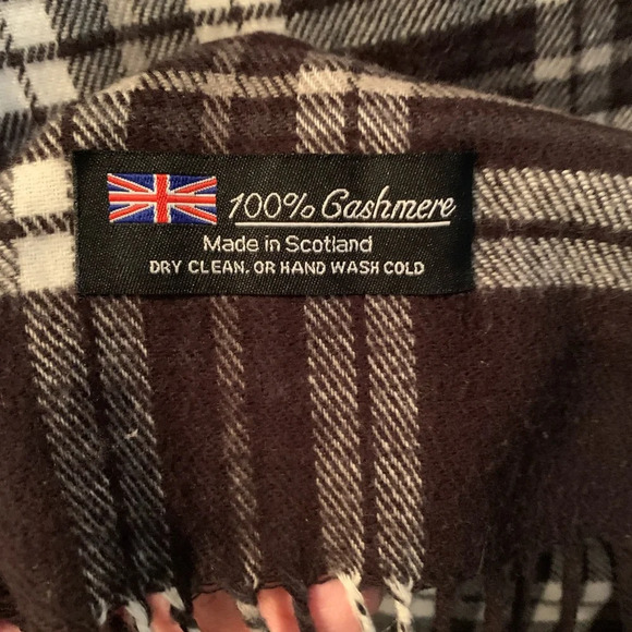 💯% Cashmere scarf made in Scotland, unisex,12” x 66” - Picture 4 of 6